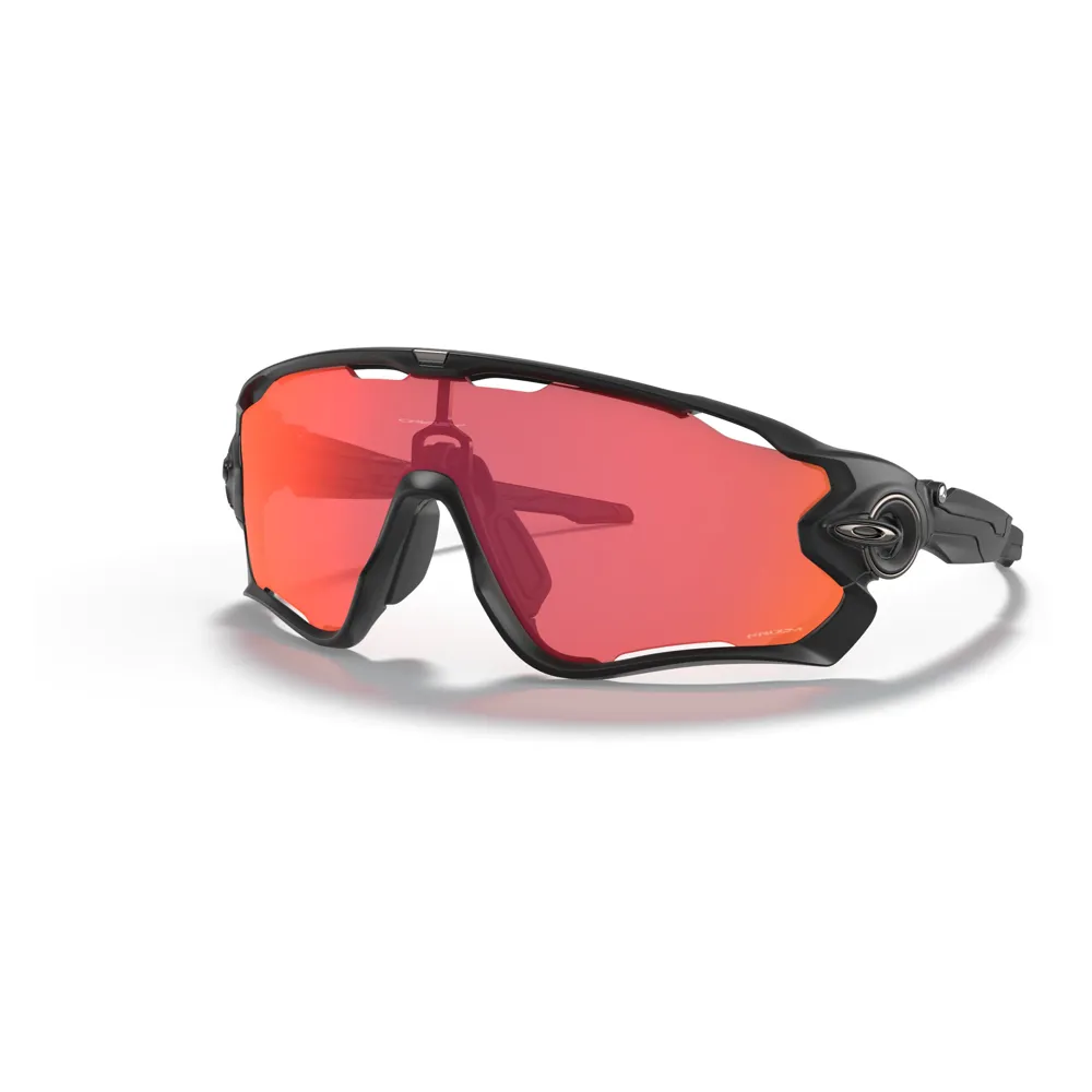 Image of Oakley Jawbreaker Sunglasses Matte Black/Prizm Trail Torch